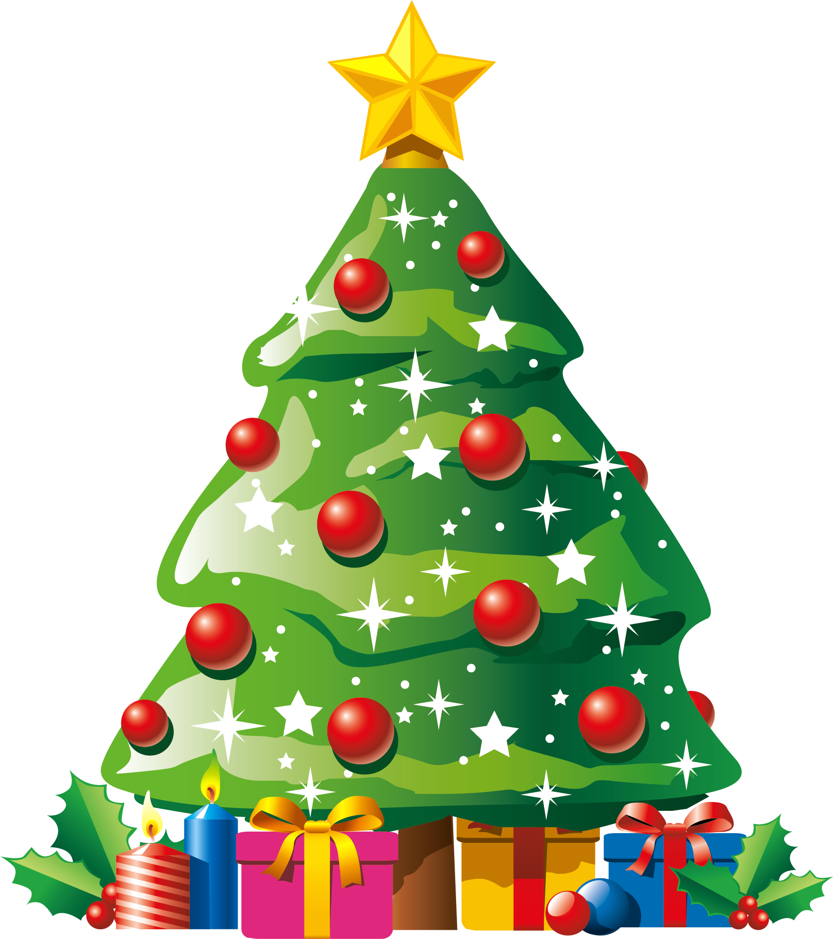 Clipart Cartoon Christmas Tree Free Download Best - Christmas Tree Clip Art Png (1796x2010)