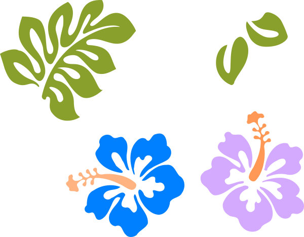 Yeti Label Clip Art At Clker - Hawaiian Leaves Clip Art (600x468)