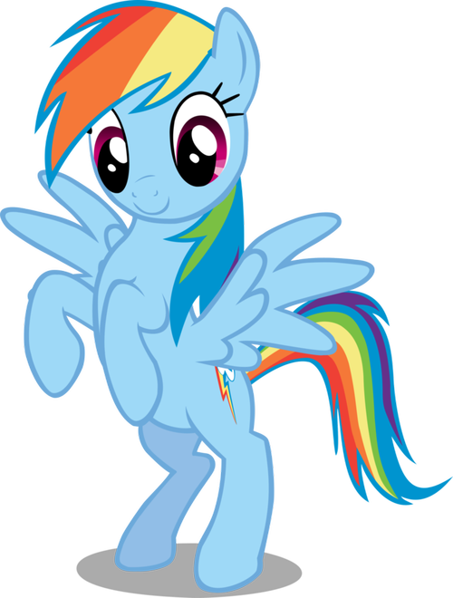 Absolute Anime • My Little Pony - My Little Pony Rainbow Dash (500x660)