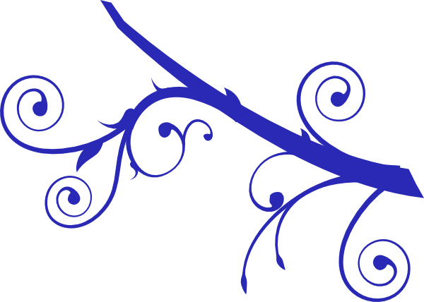 Blue Branch Svg Clip Arts 600 X 428 Px - Blue Branch Clip Art (600x428)
