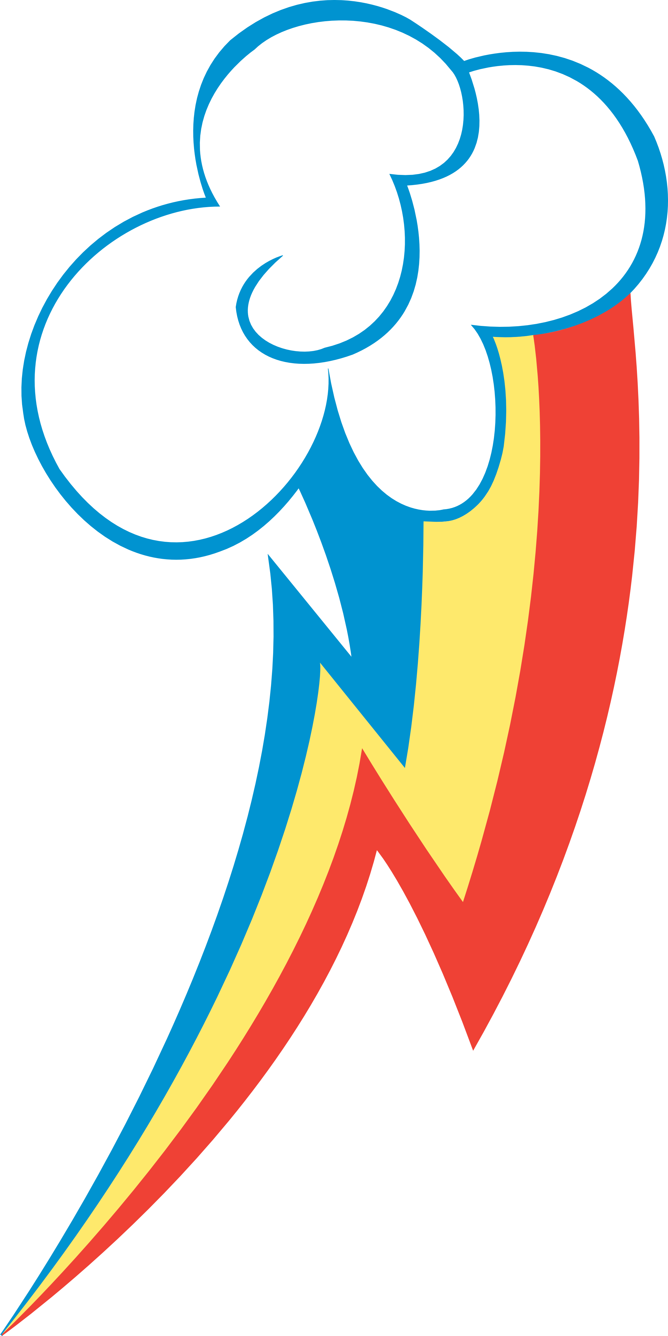 Equestriagamersunite Rainbow Dash's Cutie Mark Free - Cutie Mark De Rainbow Dash (2238x4476)