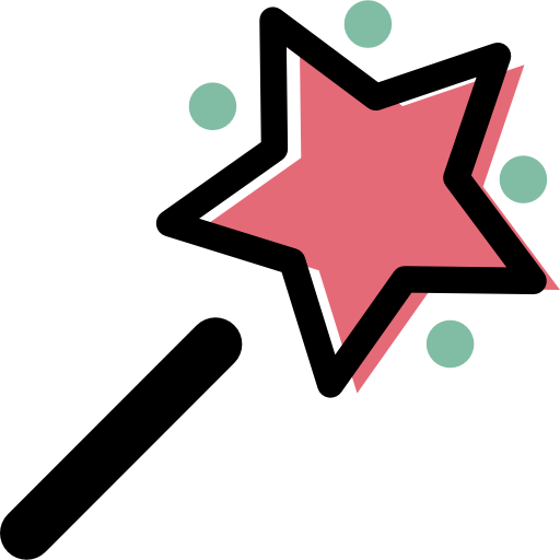 Magic Wand Free Icon - Magic Icon Pink Png (512x512)