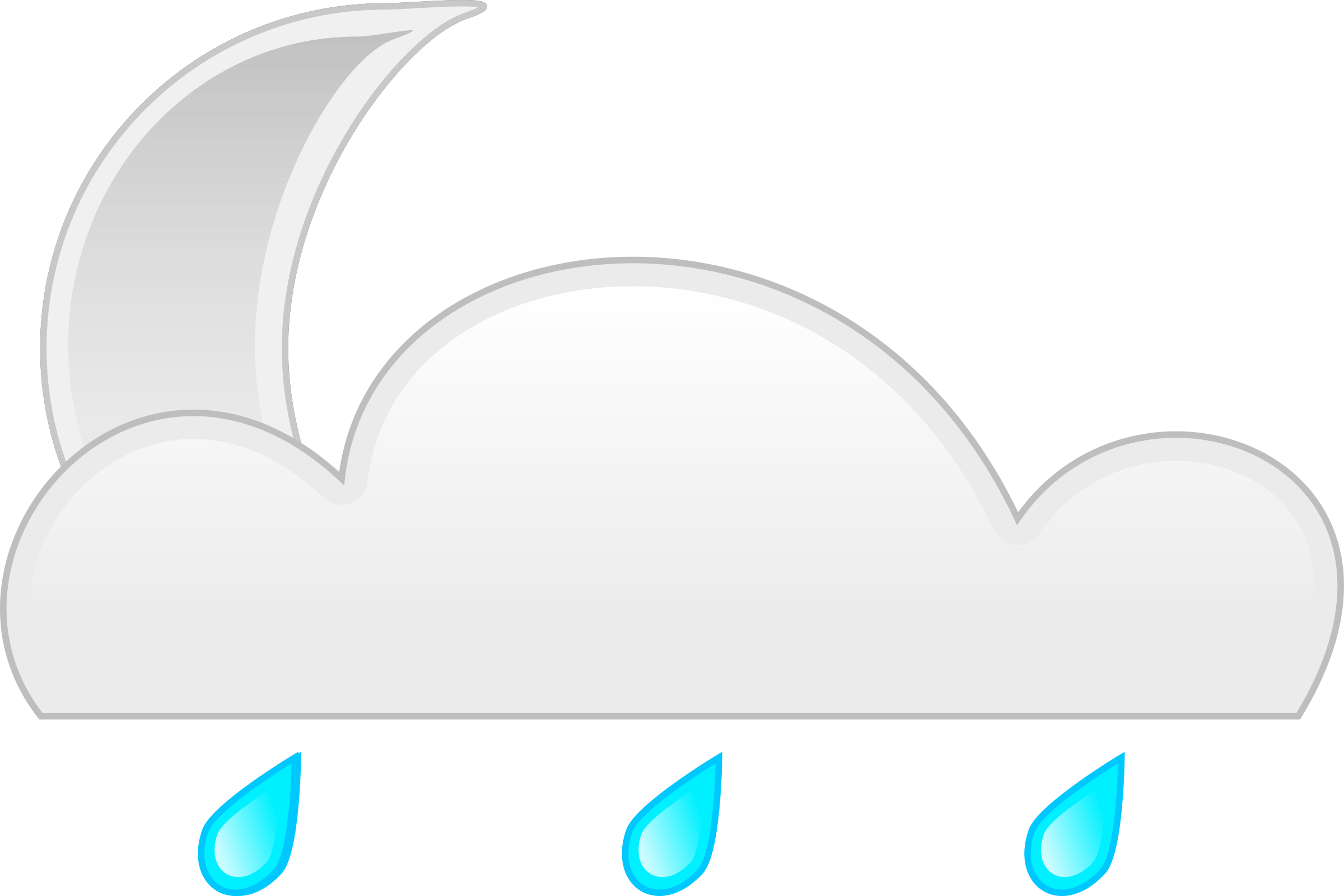 Free Vector Weather Clip Art - Cloud (2400x1601)