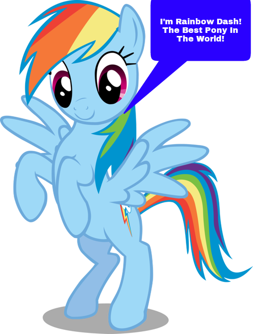 I'm Rainbow Dash The Best Pony In The World - Rainbow Dash Is Best Pony (500x660)