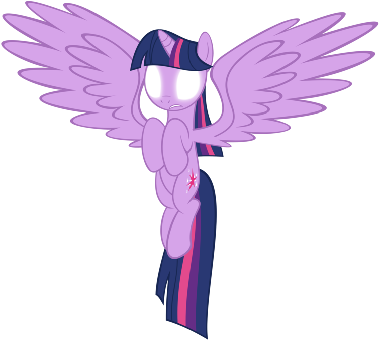 Alicorn Twilight Sparkle Glowing Eyes By Artist-pe - Twilight Sparkle White Eyes (778x700)