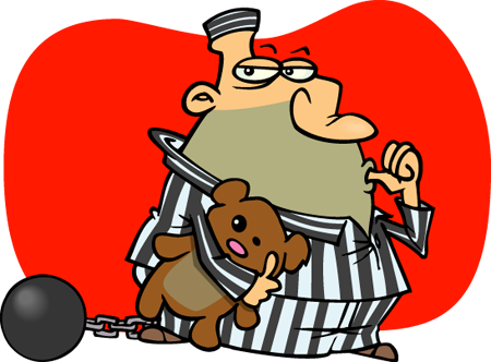 Toon Courtesy Of Ron Leishman Clipart - Inmate Clipart (450x332)