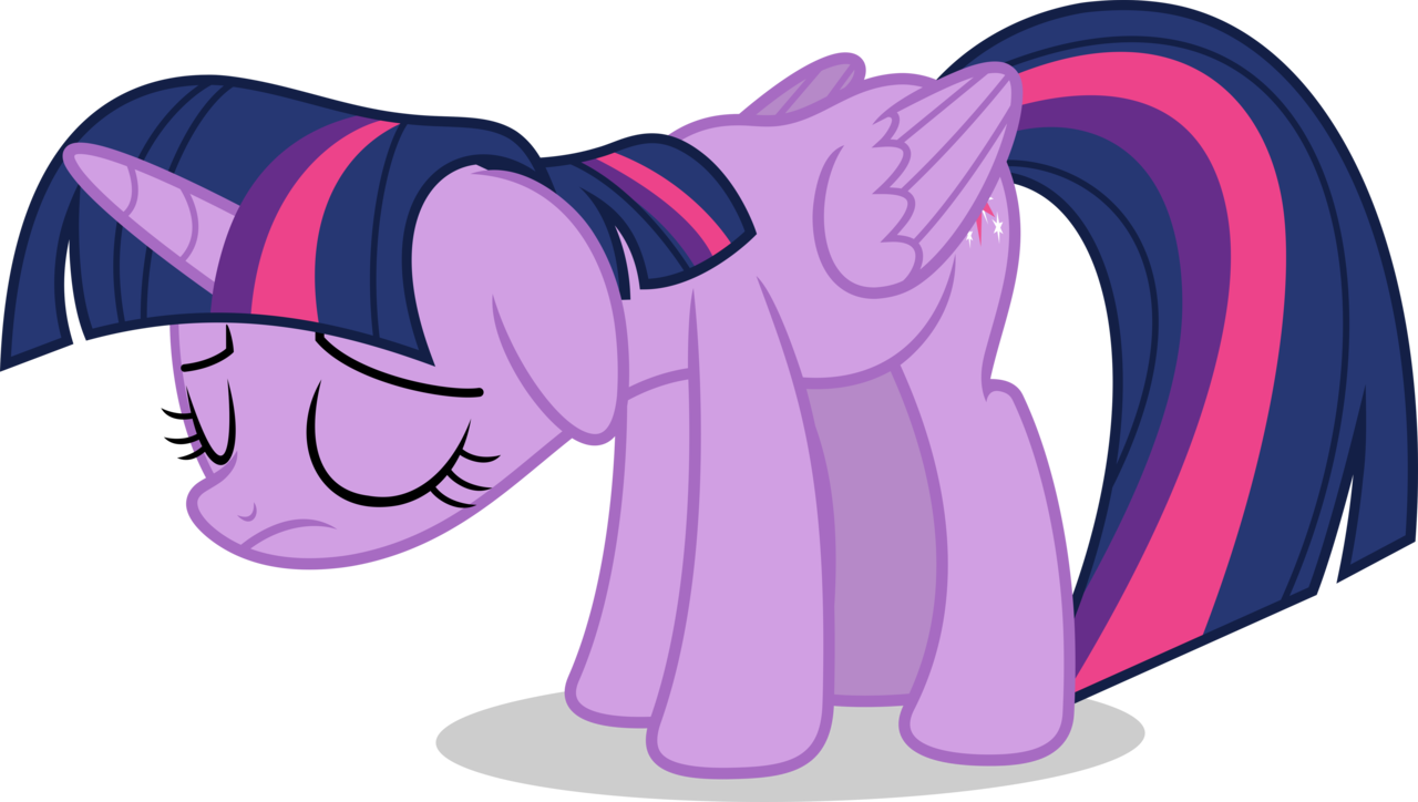 Mlp Fim Twilight Sparkle Vector - My Little Pony Twilight Sparkle Sad (1280x724)