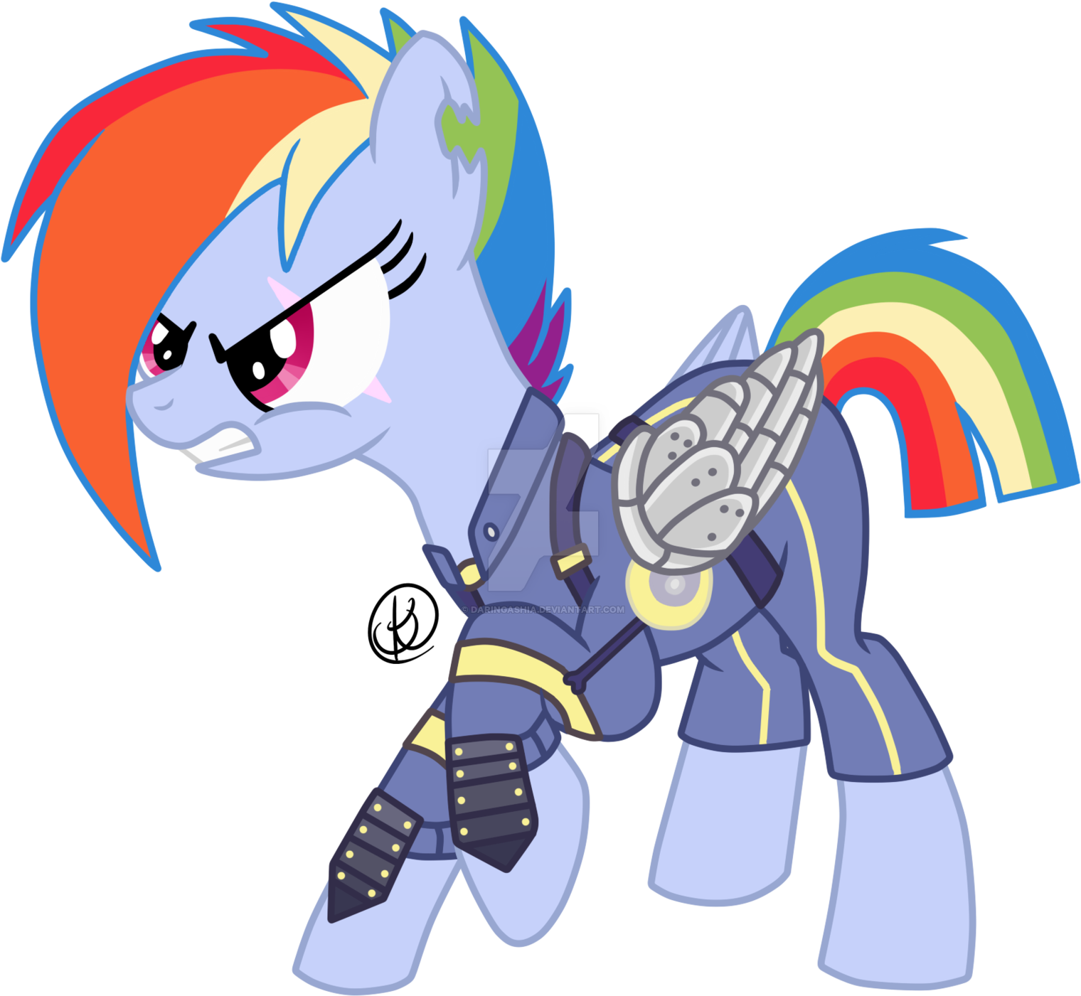 S5 Ep25-26 Sombra Future Rainbow Dash Final By Daringashia - Rainbow Dash (1600x1540)