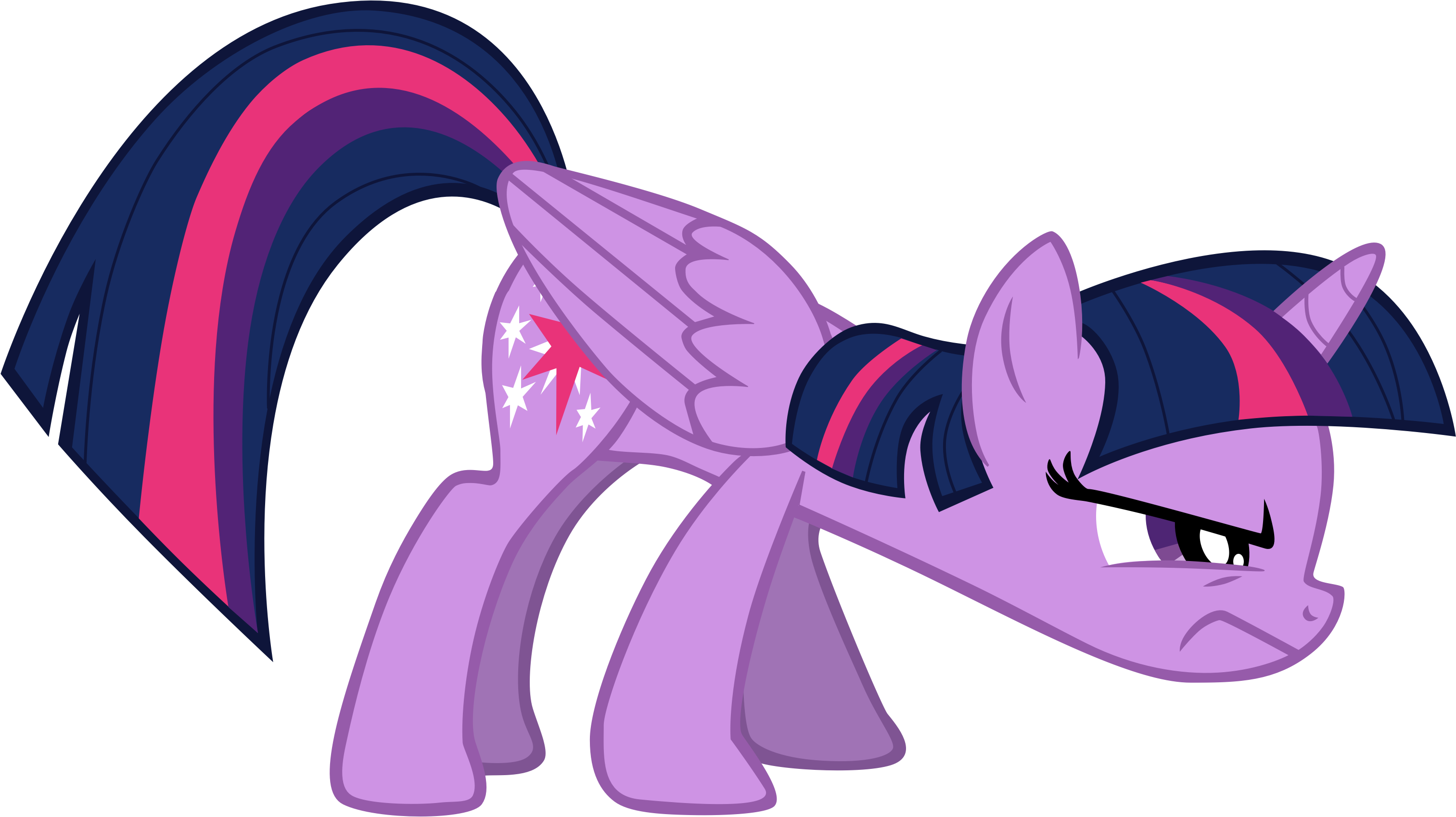 Flutterflyraptor Twilight Sparkle Is Determined, Version - Twilight Sparkle Wings Closed (3068x2218)