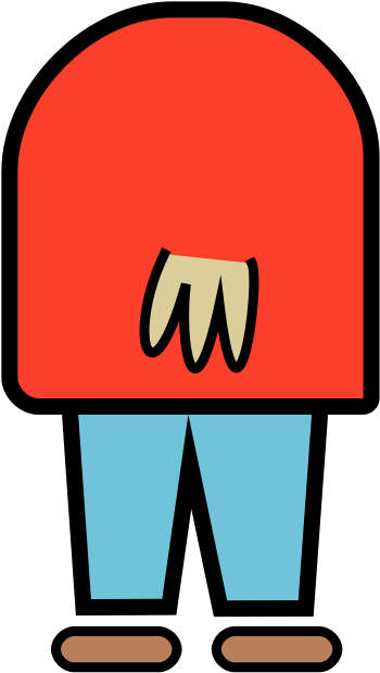 K-5 Computer Lab - Cartoon Man Body Png (364x634)