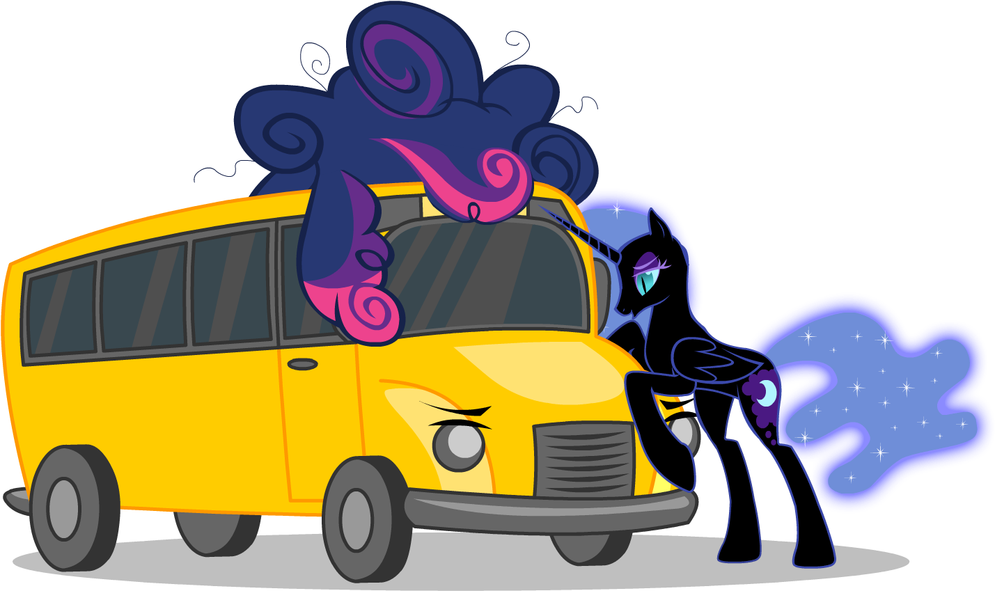 Princess Luna Pinkie Pie Derpy Hooves Fluttershy Pony - Illustration (1500x1000)