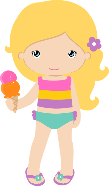 Pool Parties, Sea Shells, Clip Art, Pools, Printable, - Pool Party Girl Png (375x640)