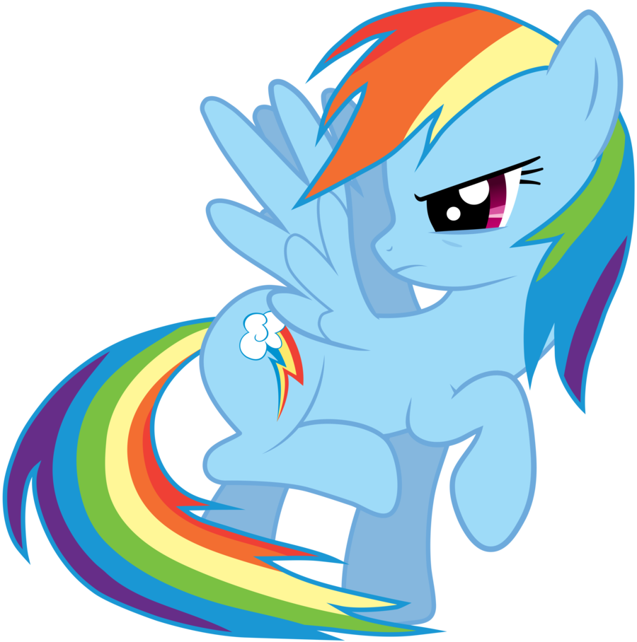 Rainbow Dash - Mlp Rainbow Dash Angry (900x908)