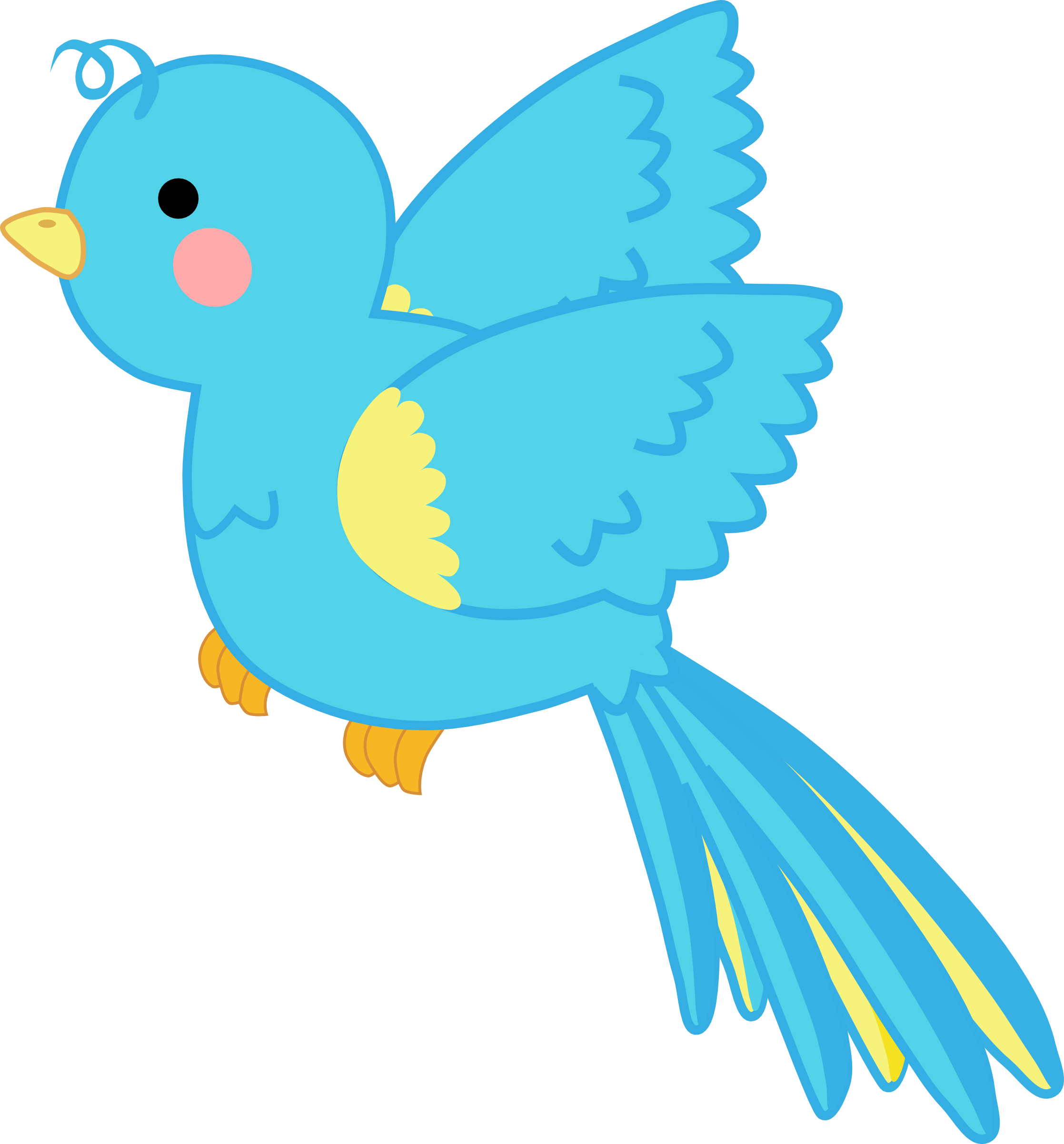 Bird Clipart, Cartoon Birds, Album, Scrap, Tvs, Bug - Drawing (2235x2403)