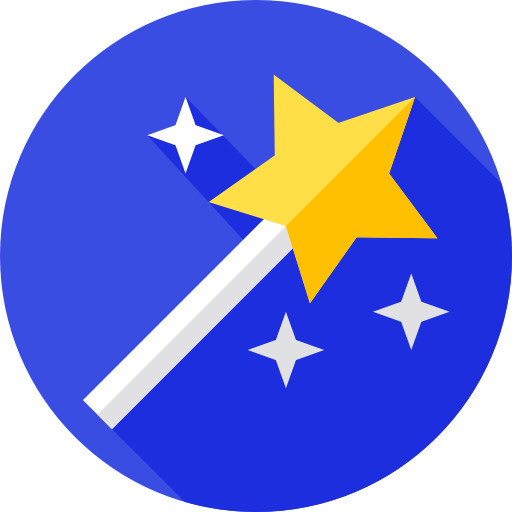 Magic Wand Free Icon - Emblem (512x512)