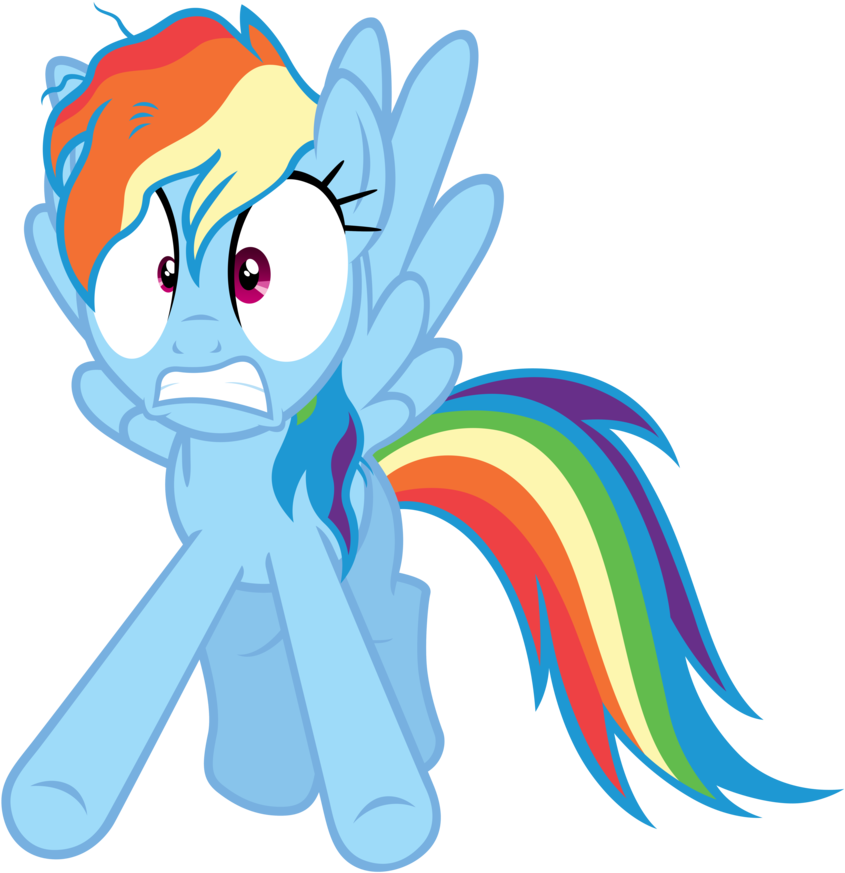 Rainbow Dash Hears Pinkie Pie's Outburst By Tardifice - Rainbow Dash Haters Gonna Hate (869x919)