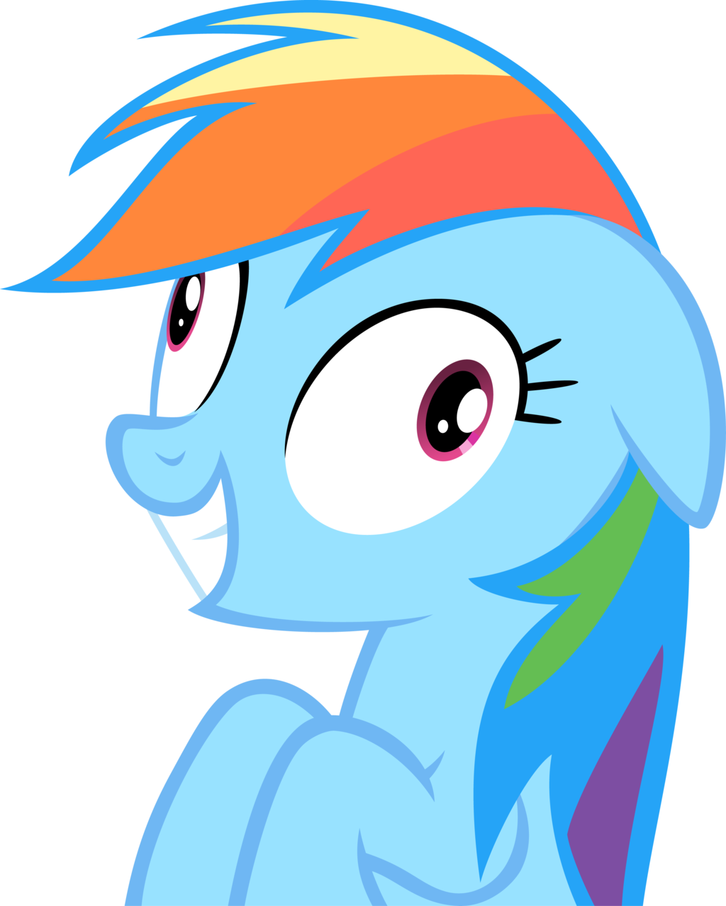 Rainbow Dash Derp By Alexsych - My Little Pony Derp (1024x1279)