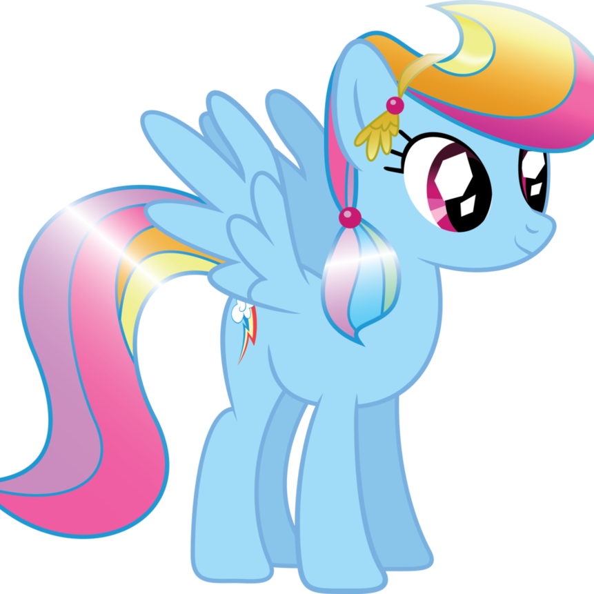 Rainbow Dash As A Crystal Pony - My Little Pony Crystal Pony (861x861)