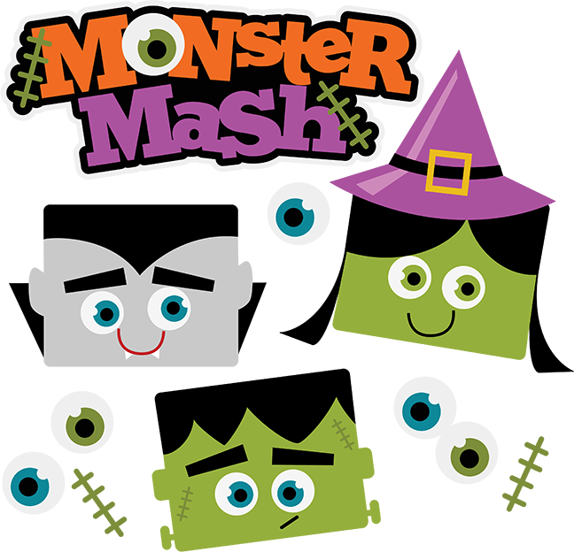 Halloween & Holidays Wizard - Monster Mash Clipart (648x624)