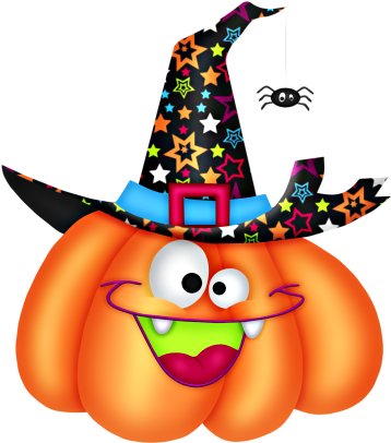 Happy Halloween - Funny Pumpkin Clip Art (450x450)