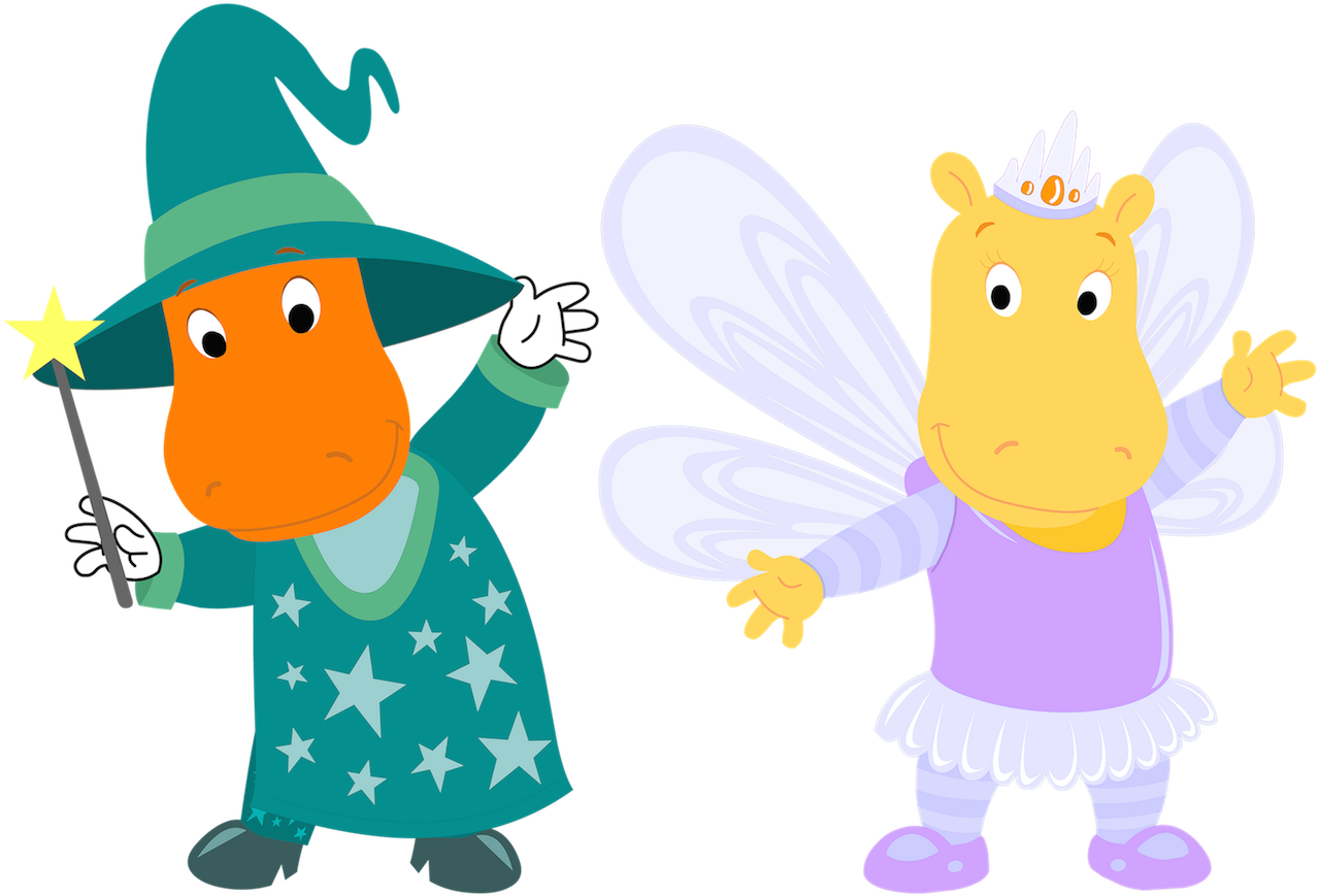 Wizard Tyrone And Fairy Tasha - Backyardigans Pirate Tasha (1300x900)