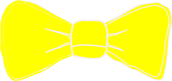 yellow bow tie clipart 600x282 png clipart download