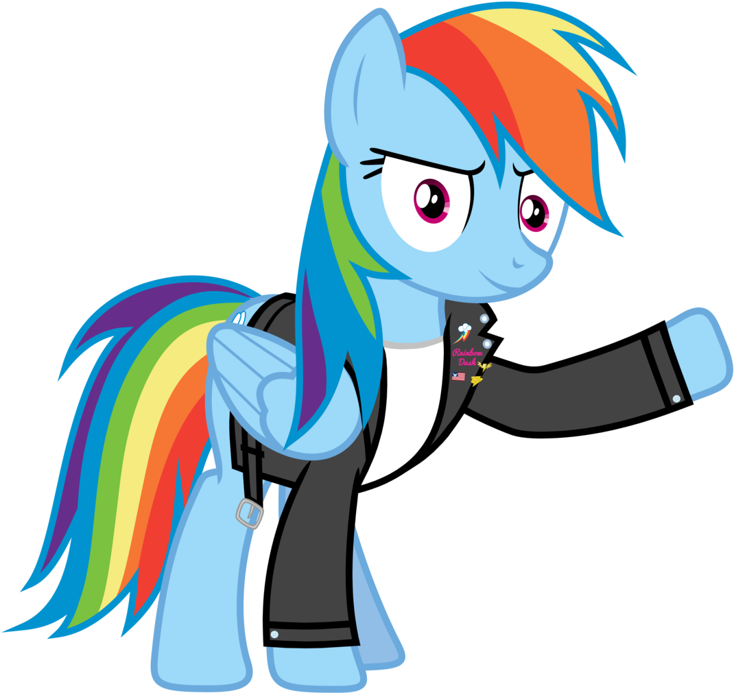 Greaser Rainbow Dash By Sebisscout1997 - Cartoon (1082x1024)
