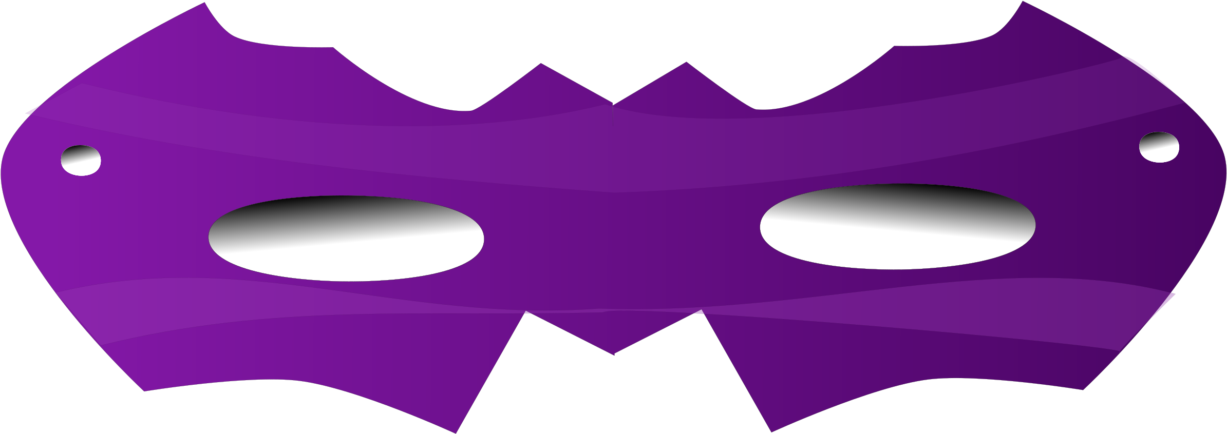 Mask Clipart Eye Mask - Purple Eye Mask Png (2400x877)