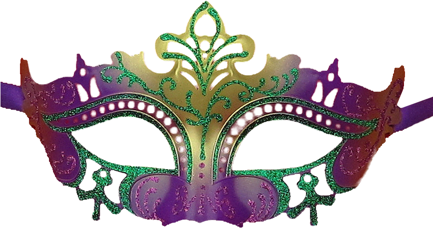 Venetian Glitter Masquerade Party Mardi Gras Mask - Mardi Gras Masks Transparent (899x900)