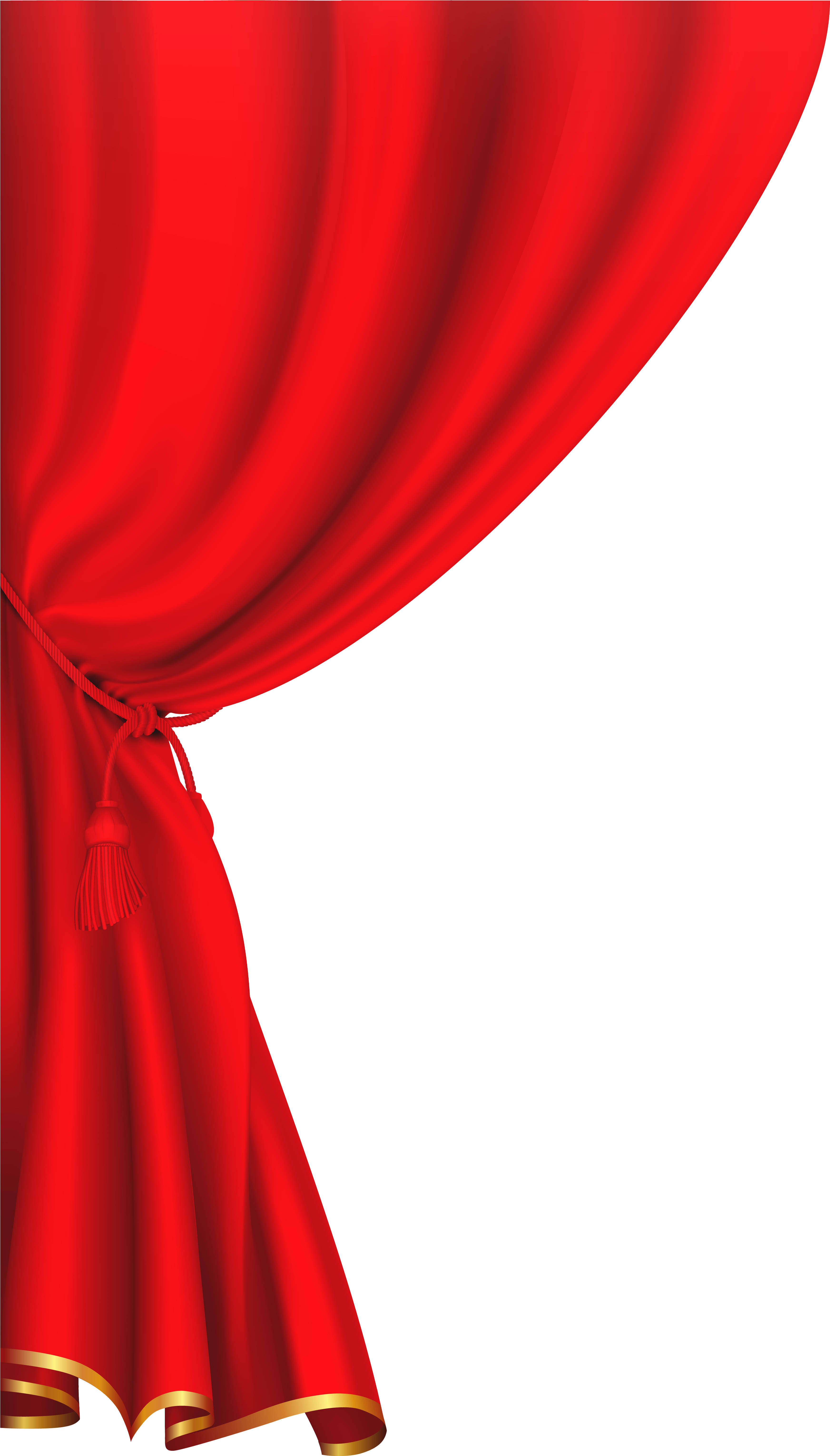 Red Curtain Clipart Image - Red Curtain Clipart (3952x6307)