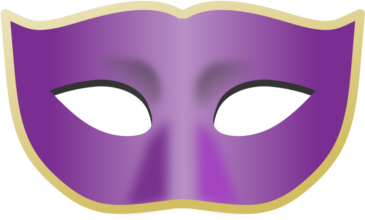 Masks Clipart Purple - Mask (800x800)