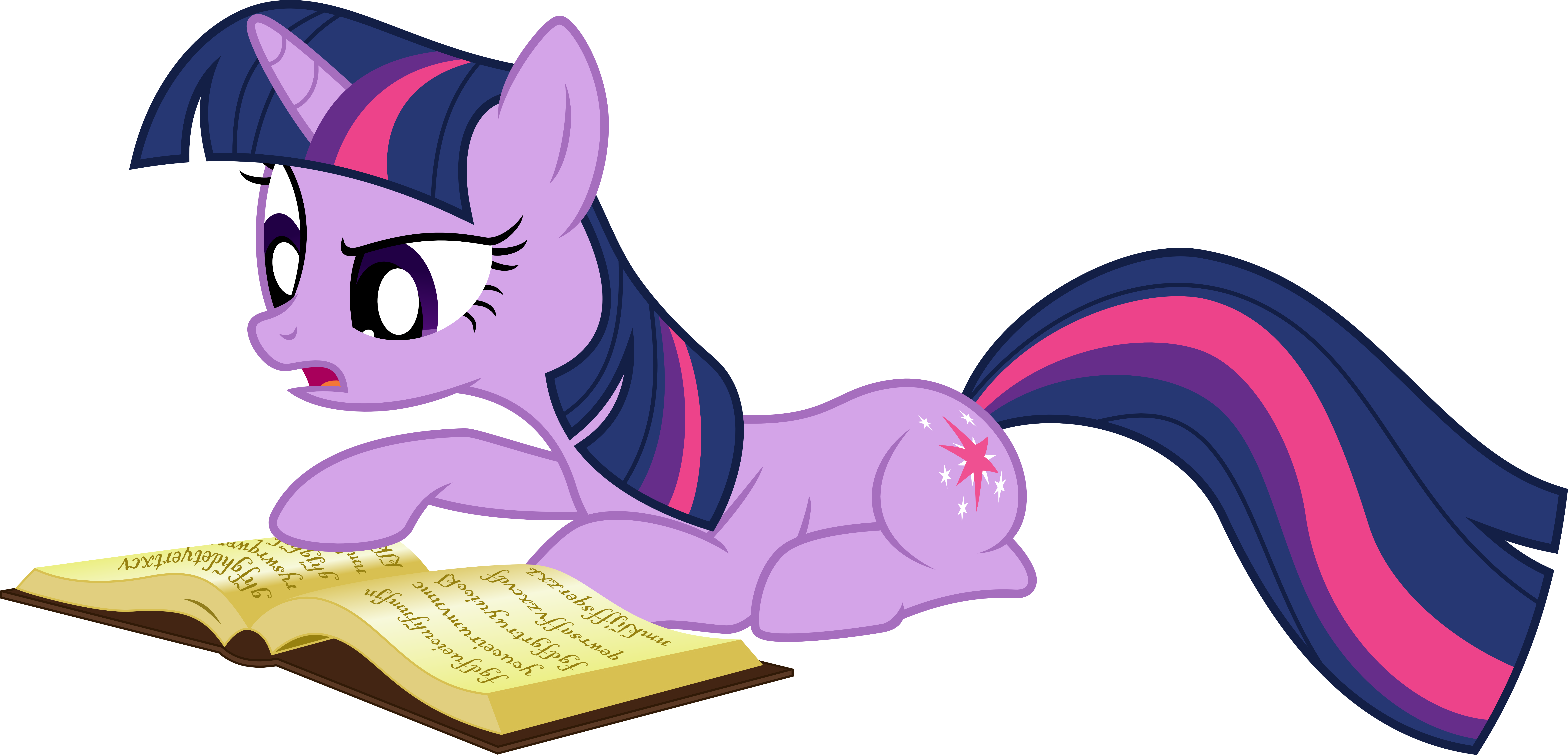 Jeatz Axl 64 3 Twilight Sparkle Reading Book By Jeatz - Twilight Sparkle With Book (8310x4000)