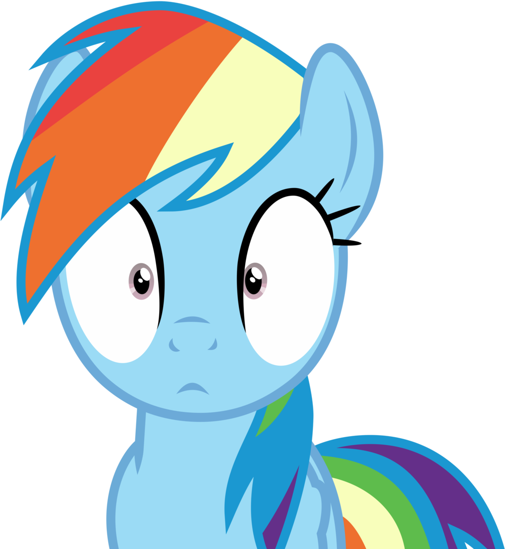 Rainbow Dash Hypnotized By Uponia - My Little Pony Rainbow Dash Face (1024x1107)