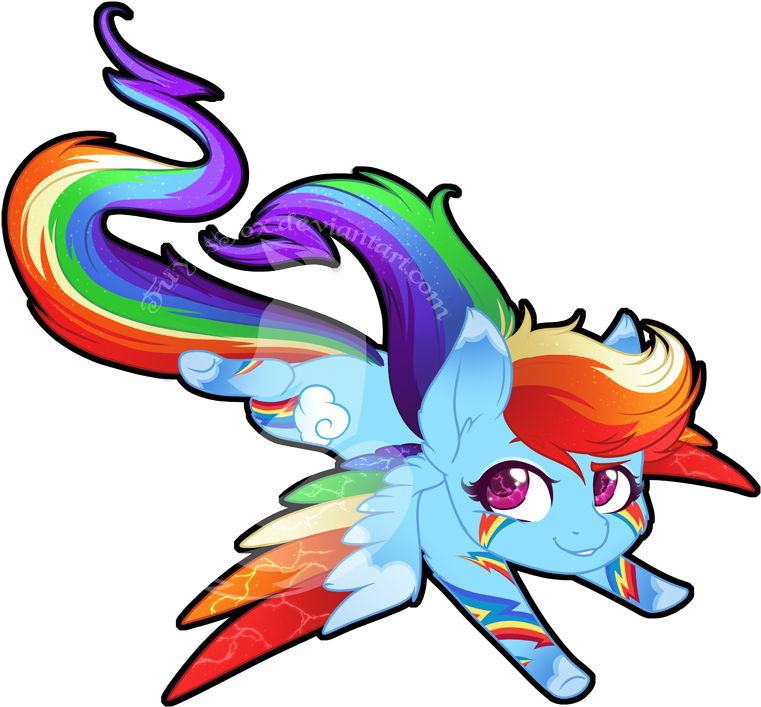 Rainbow Power Chibi Redux - Rainbow Power Chibi Redux (807x750)