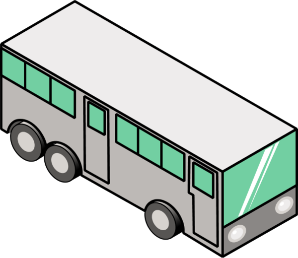 Bus Clip Art Icon - Bus Icon (600x520)