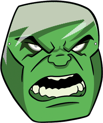 Clipart Info - Incredible Hulk Face Clipart (400x400)