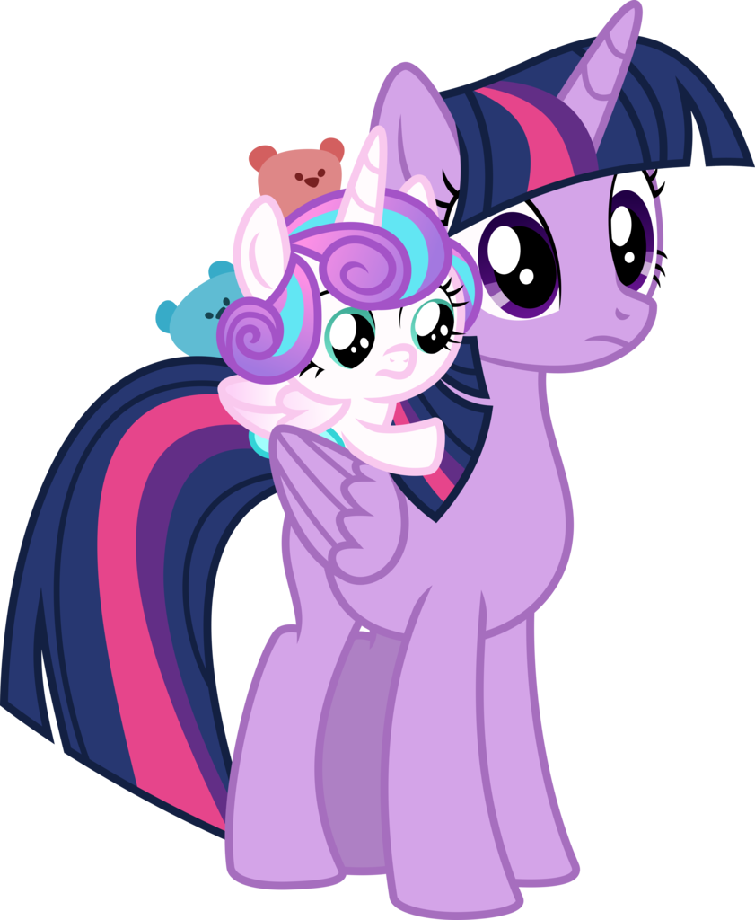 Twilight Sparkle And Flurry Heart Vector By Deyrasd - Twilight Sparkle And Flurry Heart (841x1024)