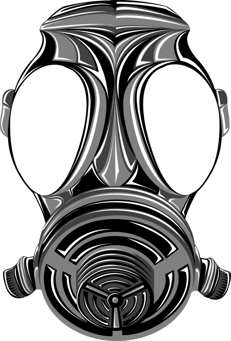 Gas Mask Vector By Mindinterface - Gas Mask (735x1087)