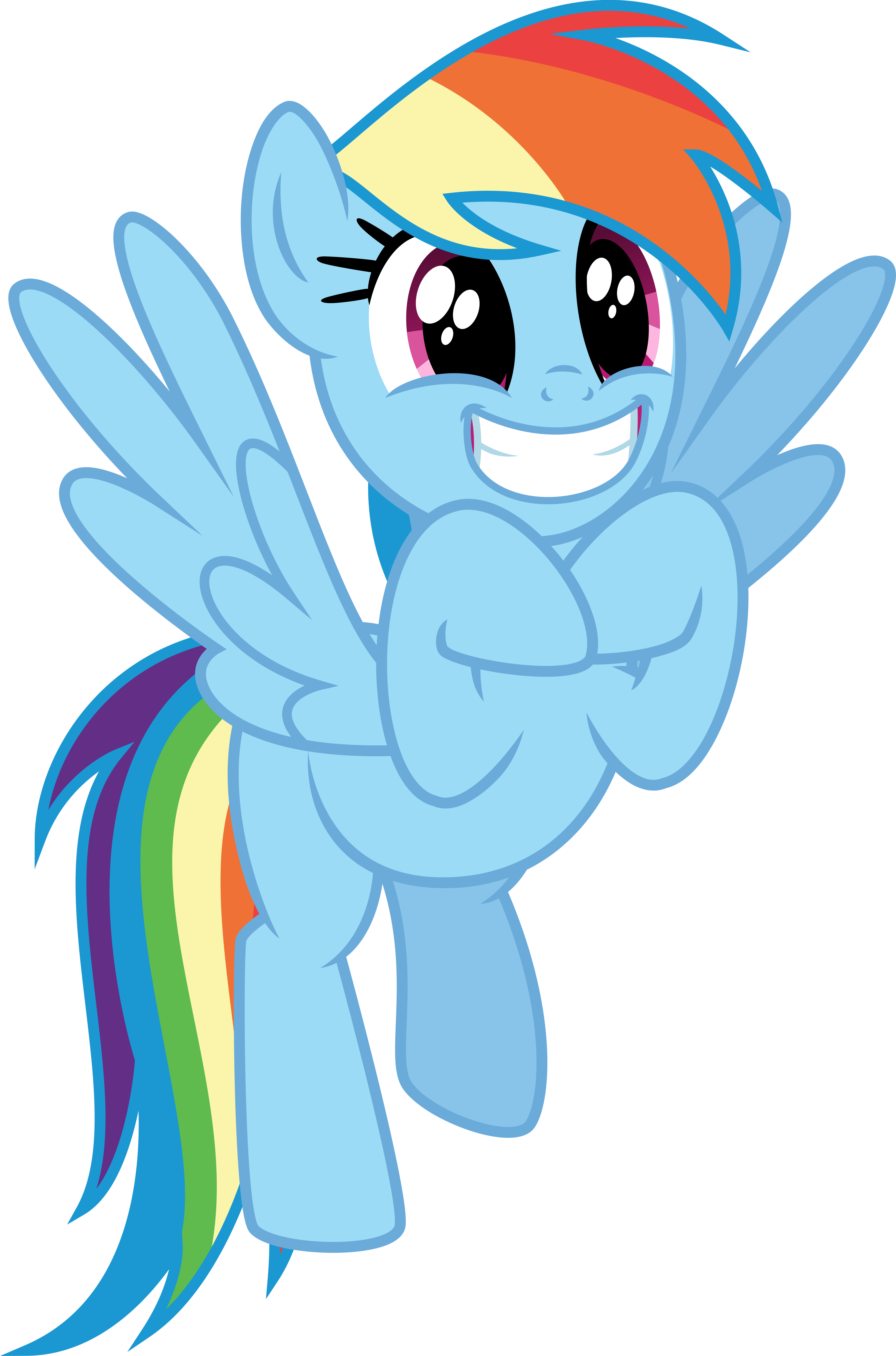 Excited Rainbow Dash By Osipush - Rainbow Dash (3668x5547)