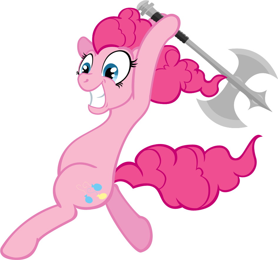 Pinkie Pie Pink Nose Mammal Fictional Character Vertebrate - Pinkie Pie Axe (945x883)
