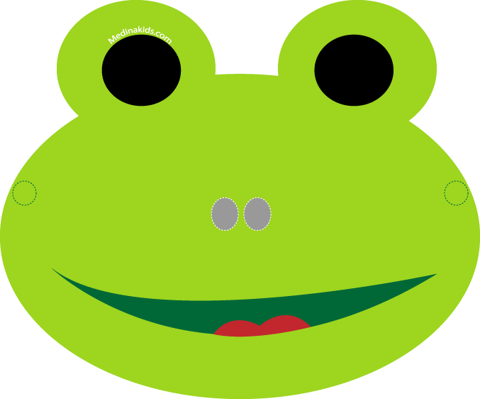 Frog Mask Clipart - Frog Mask (677x562)