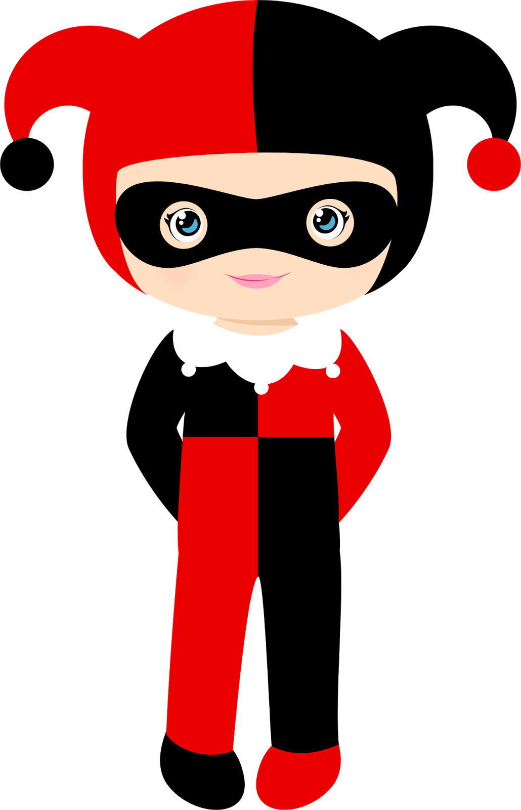 Batman Clipart Felt - Harley Quinn Clipart (1030x1600)