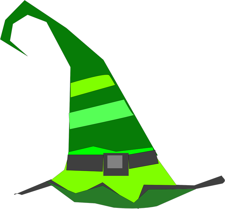 Witch Clipart Green Witch - Halloween Witch Hats Clipart (775x720)