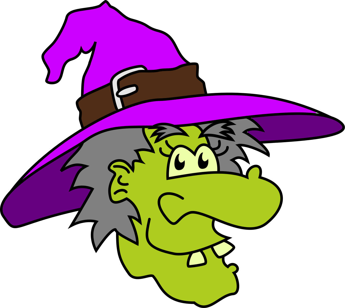 Witch Clipart Reading - Clip Art Witch (1344x1200)