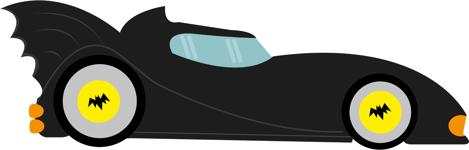 Batman Clipart Mobile - Batmobile Clipart (1600x699)