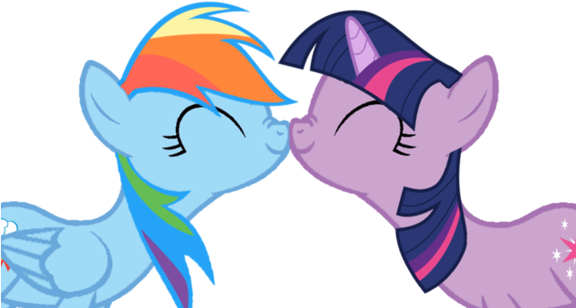 Twilight Sparkle X Rainbow Dash - Rainbow Dash X Twilight (640x360)