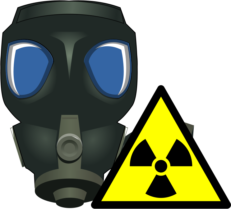 File - Mask-radioactive - Svg - Gamma Rays Clipart (2000x2828)
