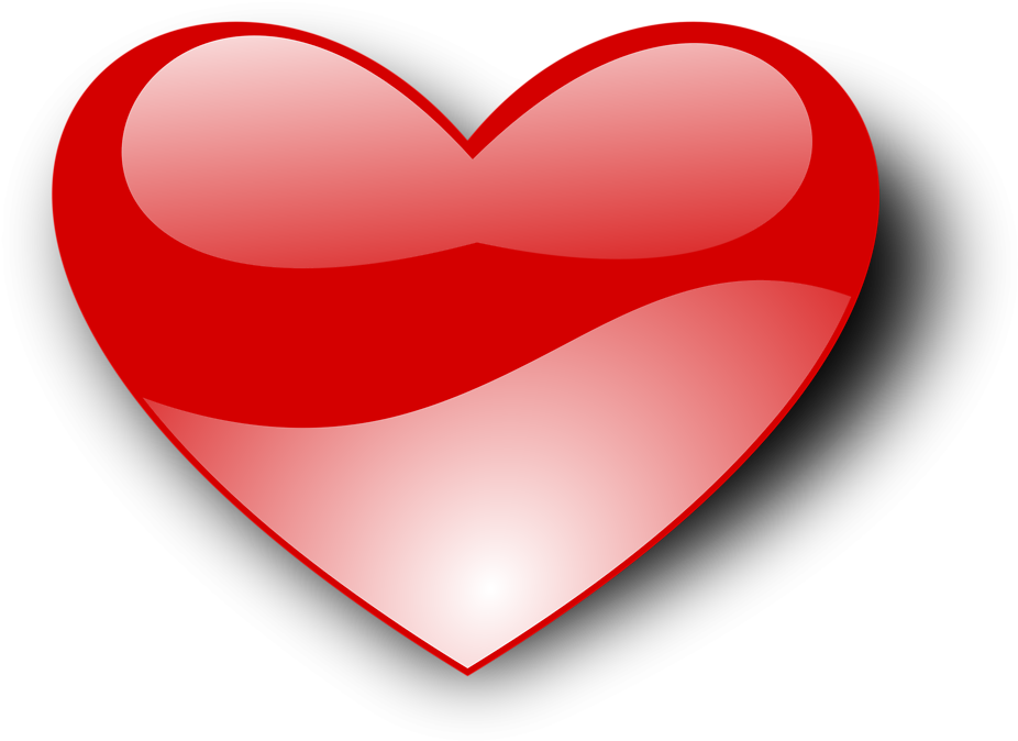 Heart Glossy Png (958x708)