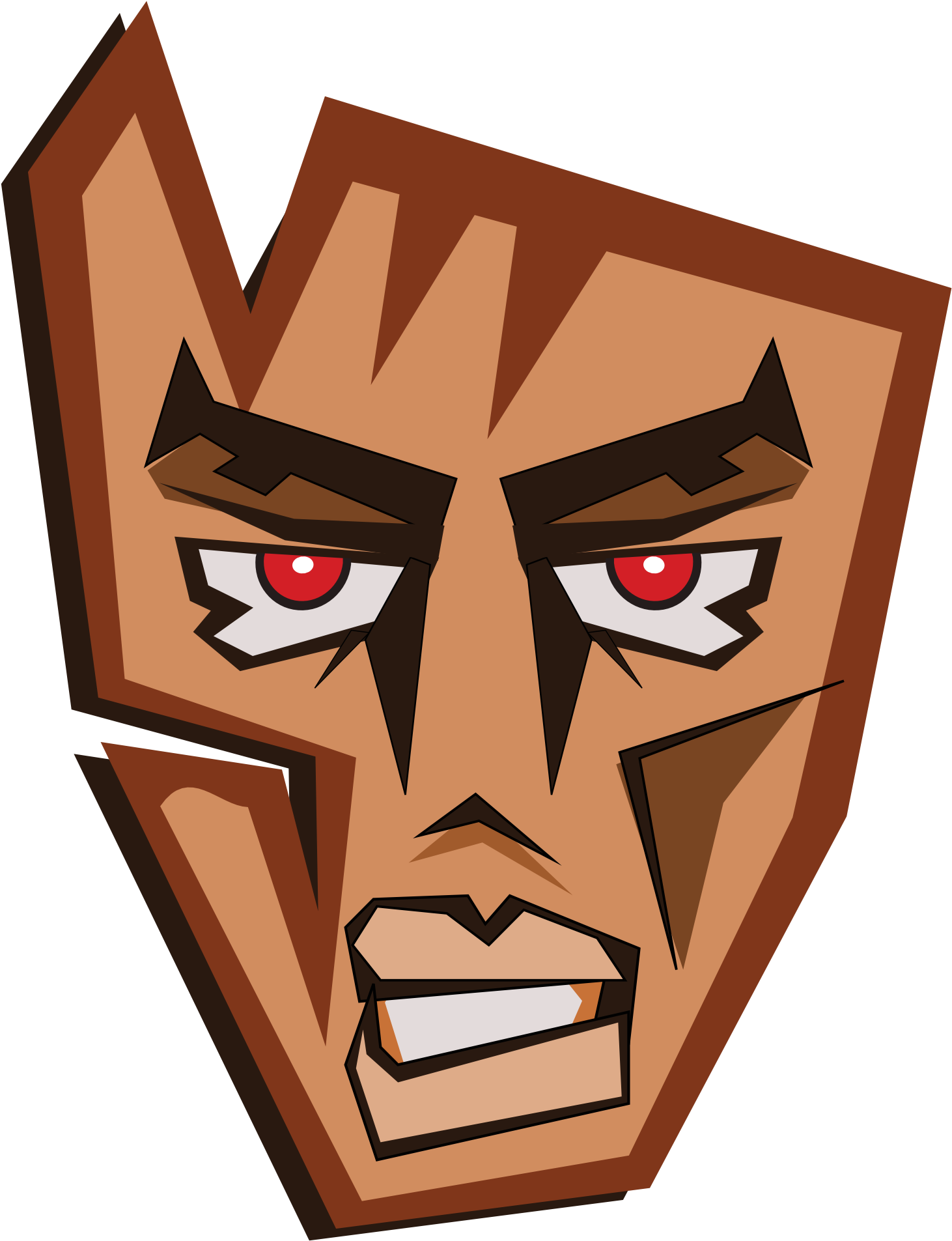 Abstract Tribal Mask 13 1969px 285 - Scalable Vector Graphics (1969x1969)