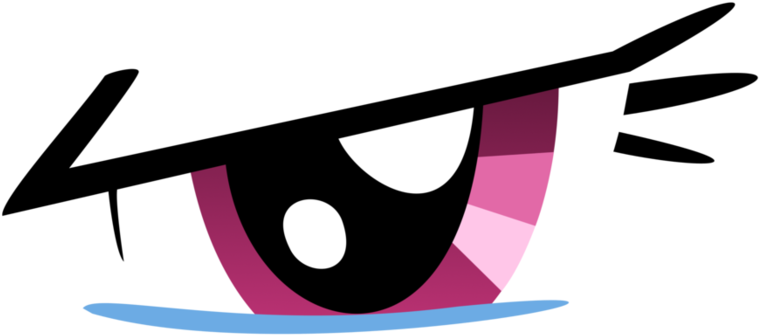 Rainbow Dash Angry Eye Vector - Mlp Rainbow Dash Eyes (894x894)